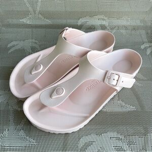 Pink Birkenstock Recovery Thong Sandal - Gizeh Essentials EVA Size 40